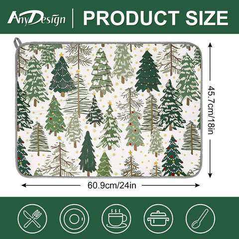 AnyDesign absorbent drying mat made of polyester and flannel for fast moisture absorption