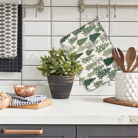 AnyDesign woodland decor drying mat blends holiday style with practicality
