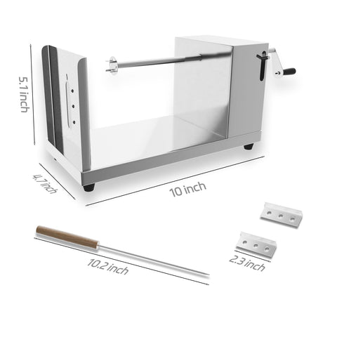 ANYDOCANMOOT spiral potato cutter blades offer versatile cutting options.