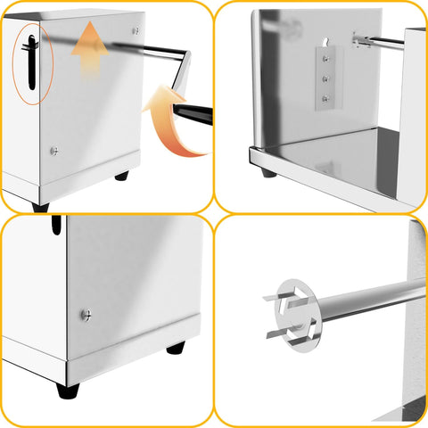 ANYDOCANMOOT spiral potato cutter stainless steel body ensures durability.