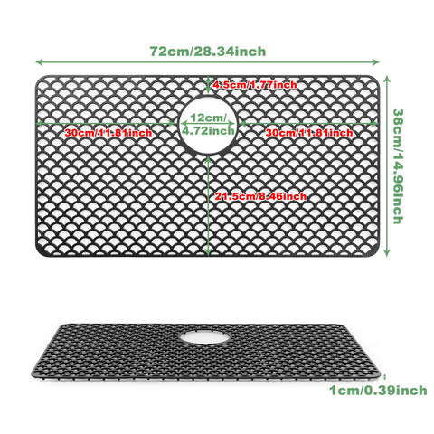 ANYEEK silicone sink mat with heat resistance protects surfaces from hot pots