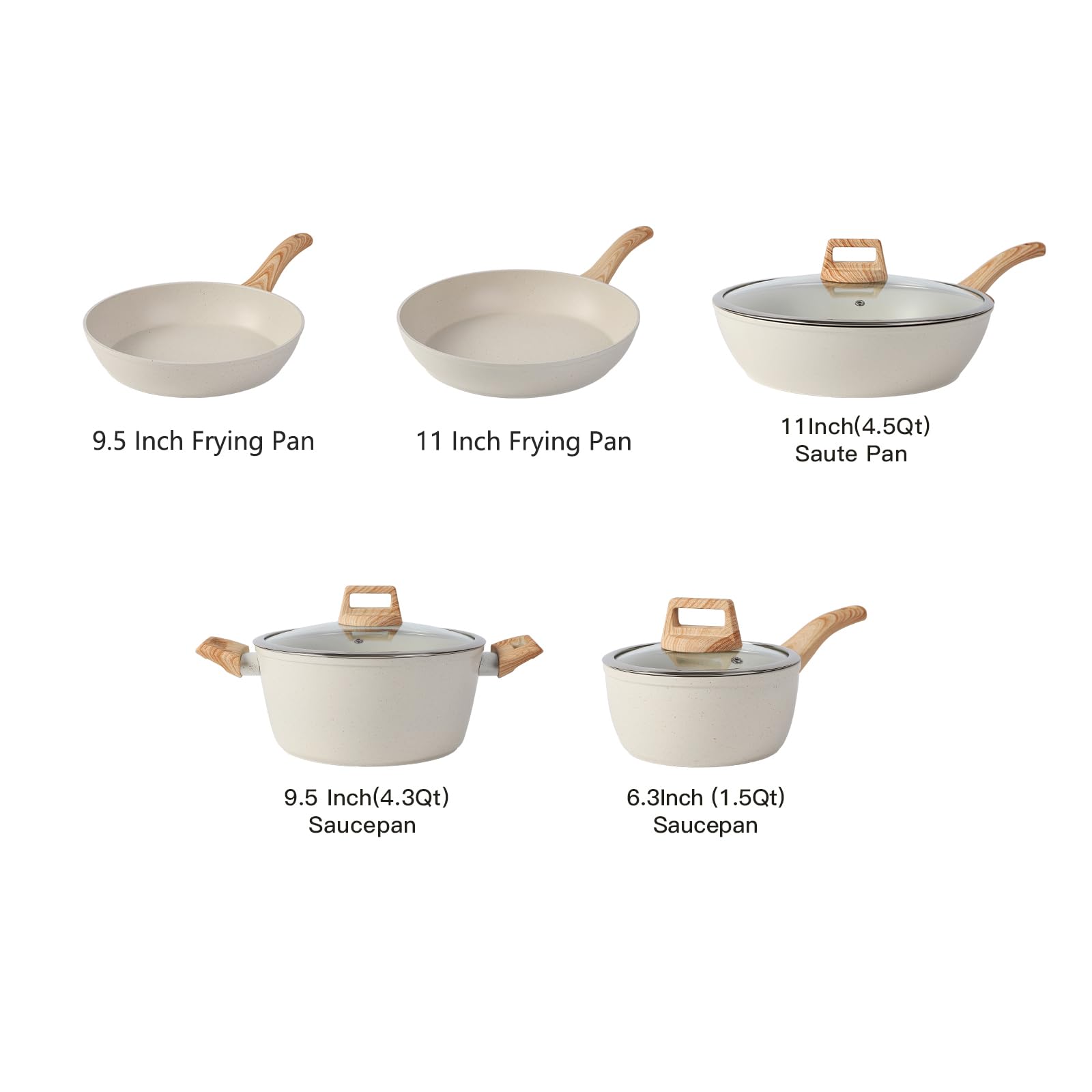 Anymark 9-inch nonstick fryer in action, fast heating and easy cleanup.