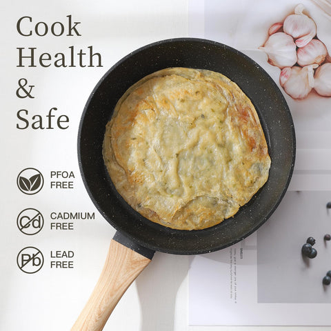 Anymark easy-clean nonstick surface after a cooking session.