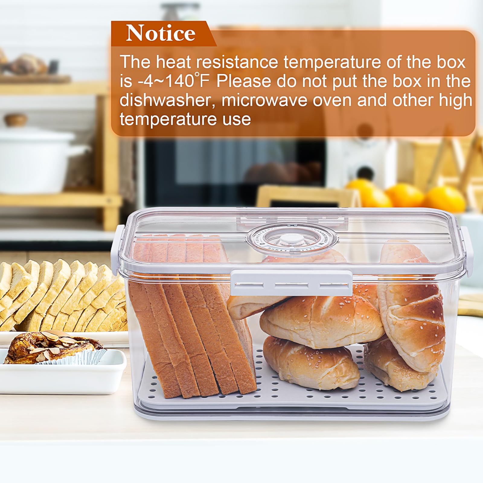 ANYPROLUS Bread Box on-counter design keeps essentials accessible.