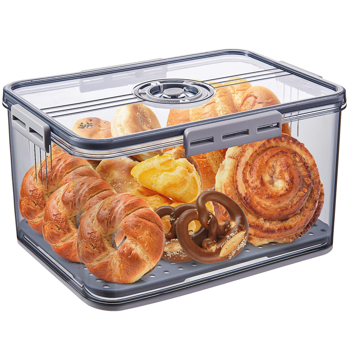 ANYPROLUS Bread Box with time dial for tracking freshness