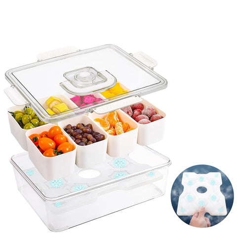 ANYPROLUS Snackle Box container with lid and handle for mess-free serving