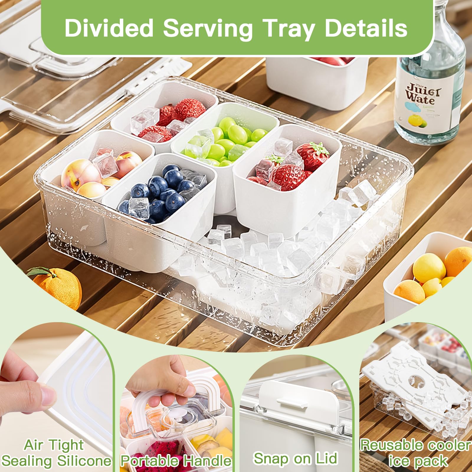 ANYPROLUS Snackle Box on-table tray supports portable, convenient serving at gatherings