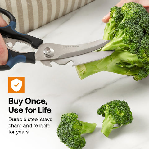AnySharp 5-in-1 ergonomic soft-grip handle supports comfortable use.