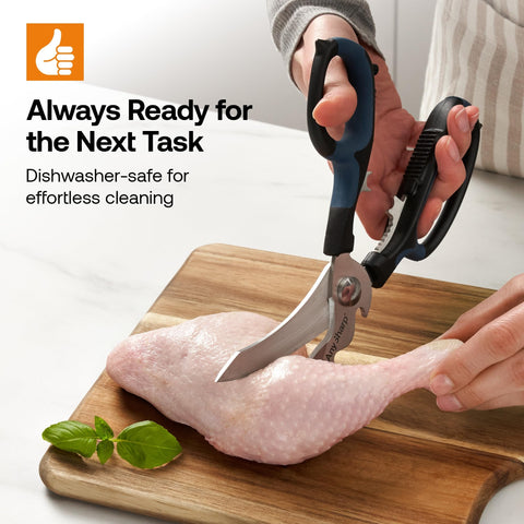 AnySharp 5-in-1 dishwasher-safe design for easy cleanup.