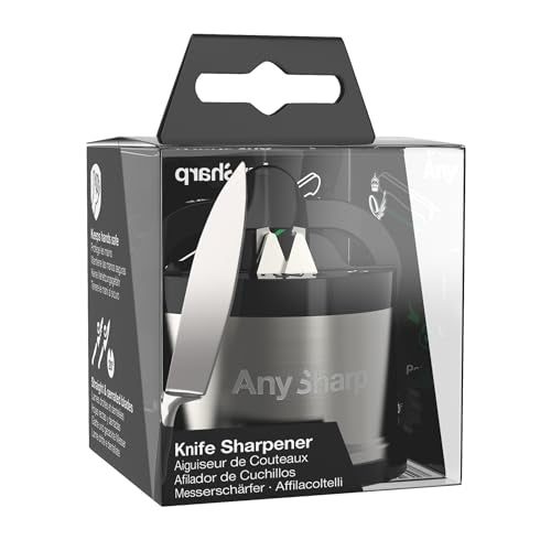 AnySharp Pro Metal Knife Sharpener suits outdoor cooking setups.