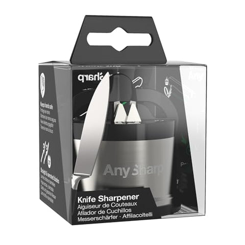 AnySharp Pro Metal Knife Sharpener suits outdoor cooking setups.
