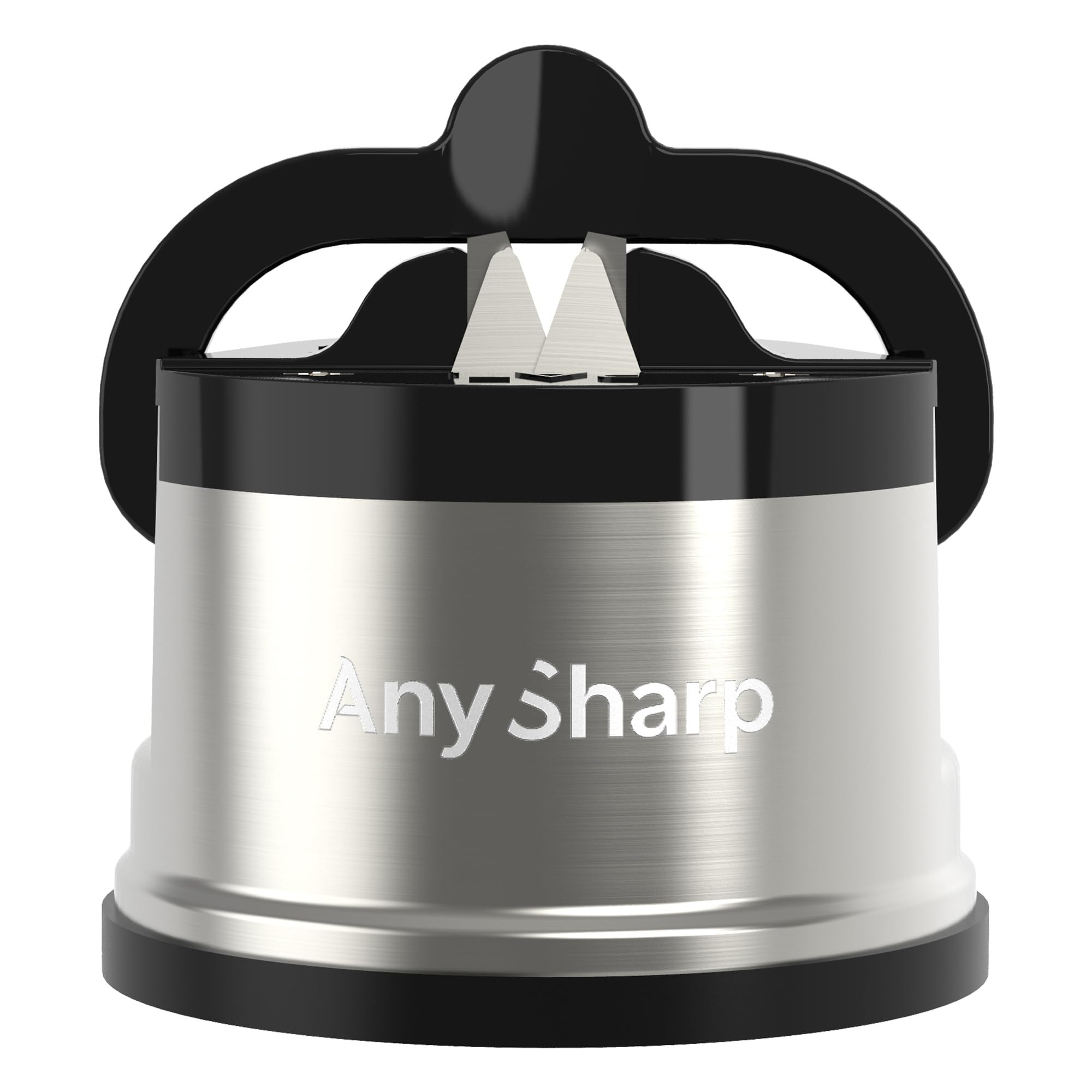 AnySharp Pro Metal Knife Sharpener side view shows a secure edge for everyday prep.
