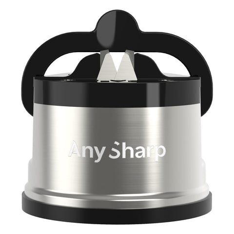 AnySharp Pro Metal Knife Sharpener side view shows a secure edge for everyday prep.