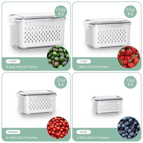 Anysig divider plate allows two fruit types in one container.