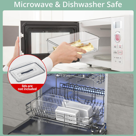 Anysig microwave-safe container in use for reheating leftovers.