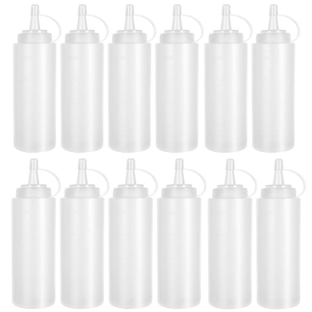 Anyumocz squeeze bottles cap-closure prevent spills during everyday use