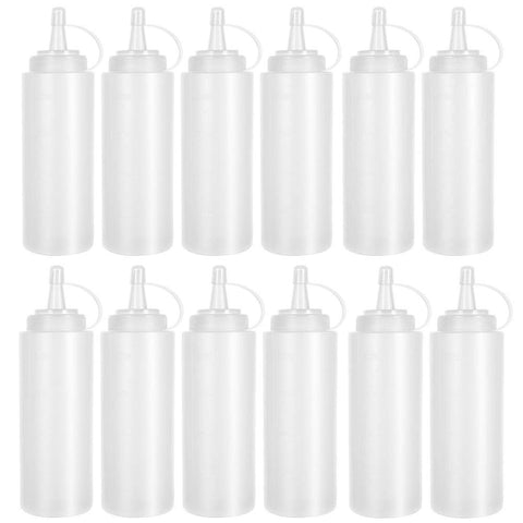Anyumocz squeeze bottles cap-closure prevent spills during everyday use
