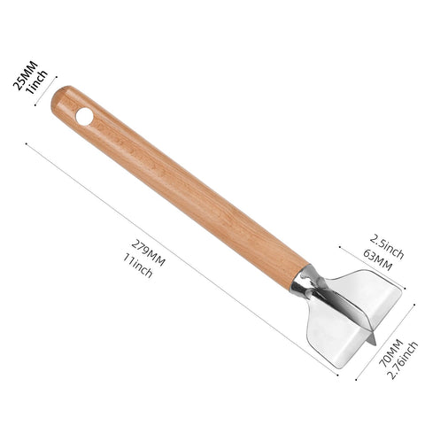 ANZIUS wooden-handle meat chopper for comfortable grip during mashing