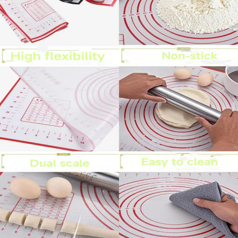 AOAONIU thickness rings in 1/16, 1/8, 1/4, 3/8 inch for customizable dough