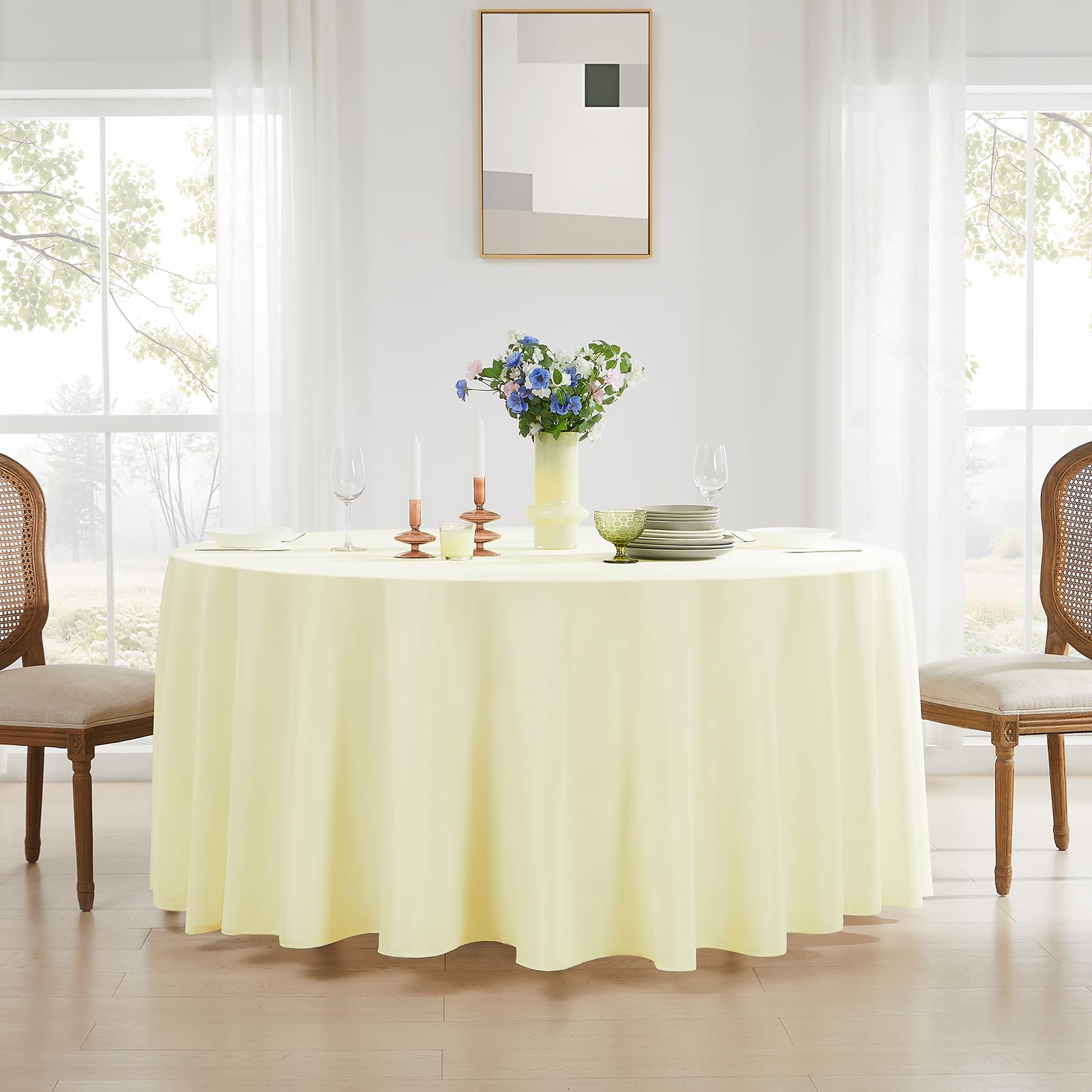 Aocoz ivory fabric remains colorfast after multiple uses.