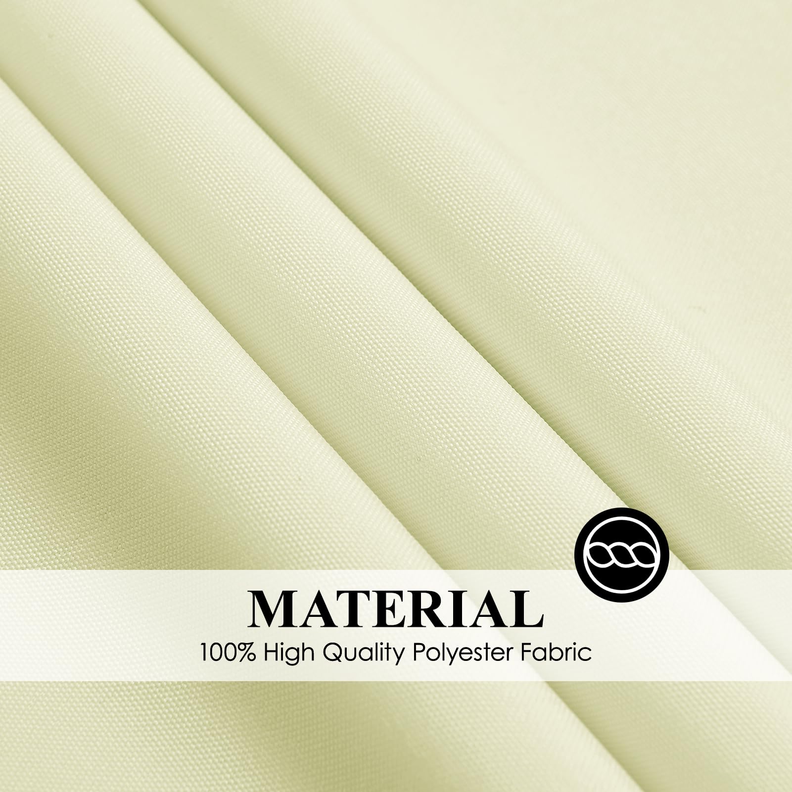 Aocoz ivory tablecloth draped on a table for warmth.