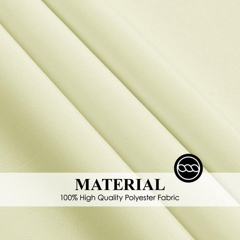 Aocoz ivory tablecloth draped on a table for warmth.