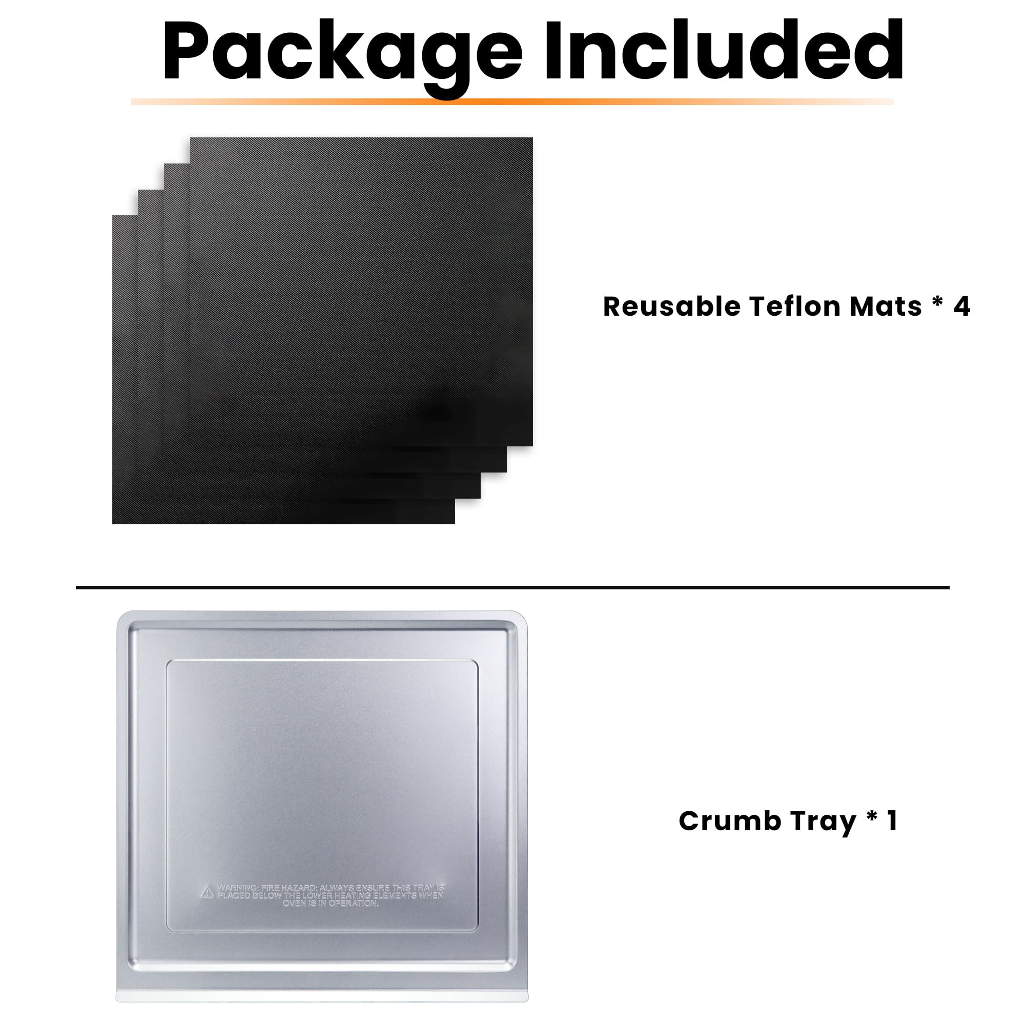 AODPWEN crumb tray shows clean compatibility with SP151 for mess-free meals.