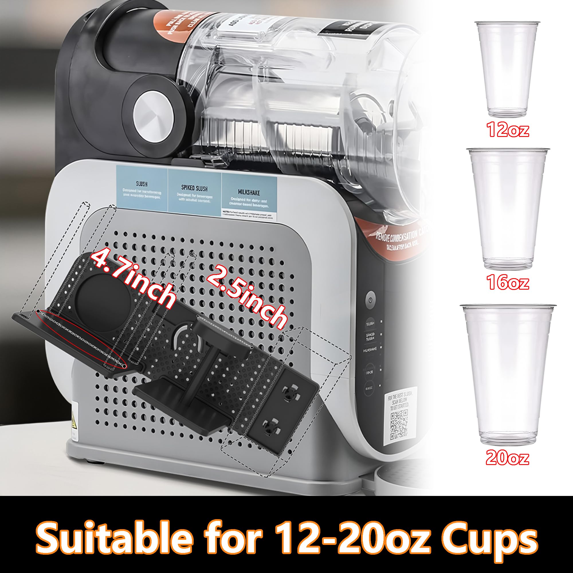 AODPWEN plastic cup holder for Ninja FS301 keeps cups neatly arranged.