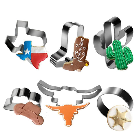 Aoerfes Texas cookie cutter for themed cookies and fondant accents.