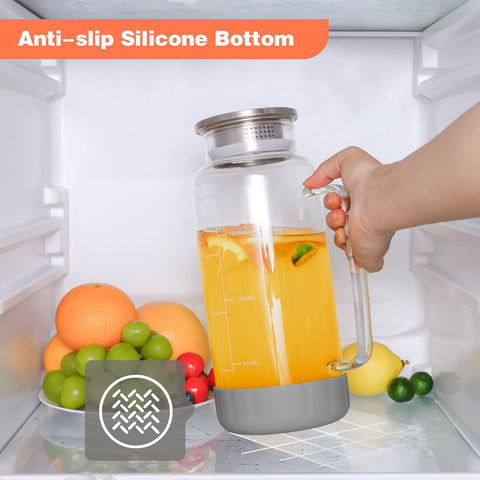 Aofmee 2L carafe with scale line for precise beverage portioning