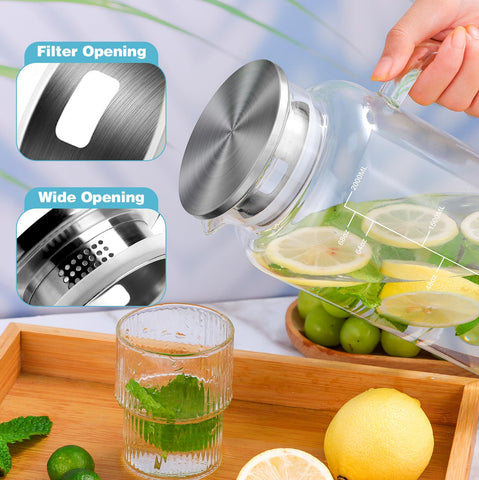 Aofmee anti-drip spout and ergonomic handle for comfortable pouring.