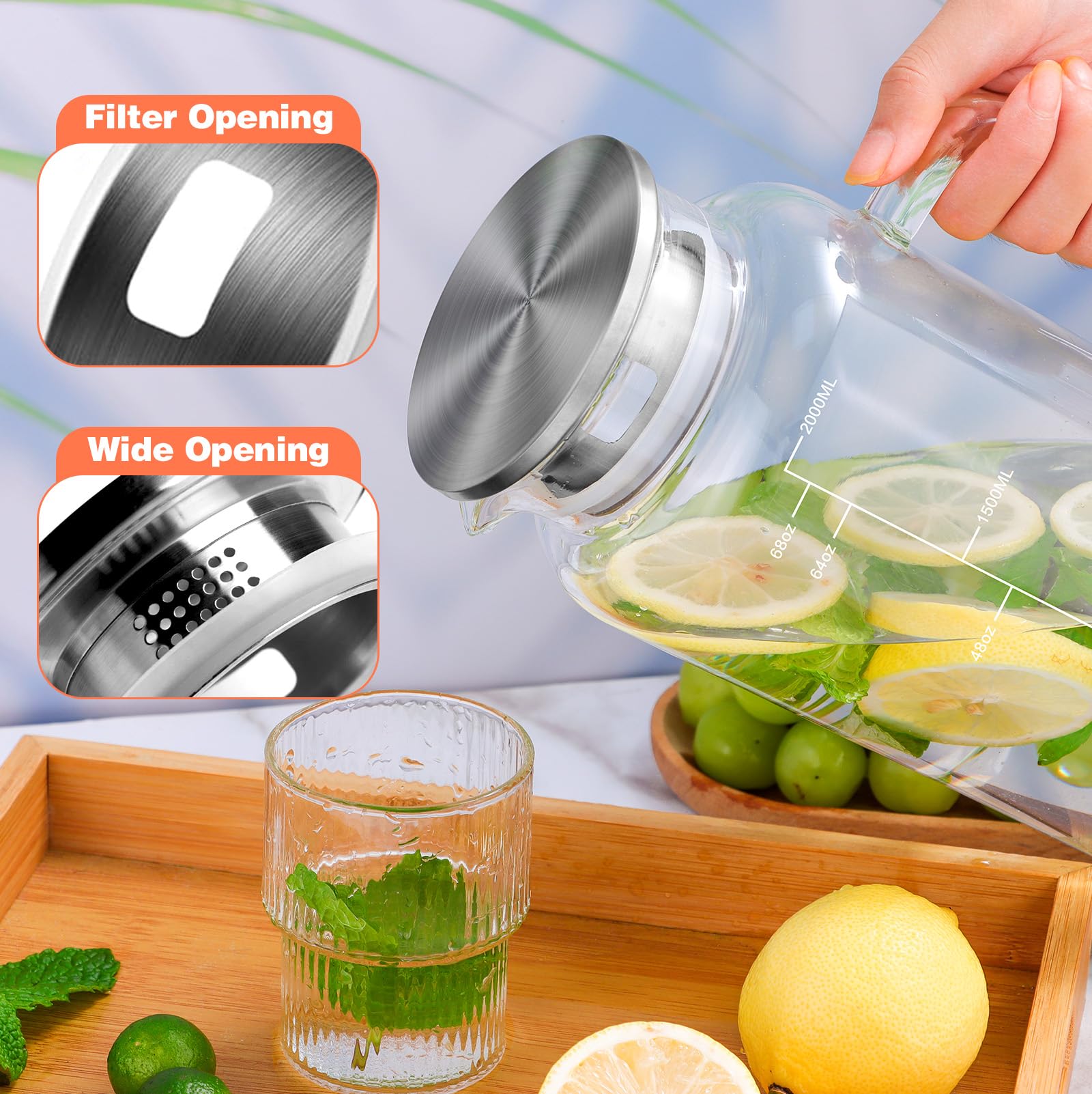 Aofmee anti-slip ergonomic handle supports comfortable pouring