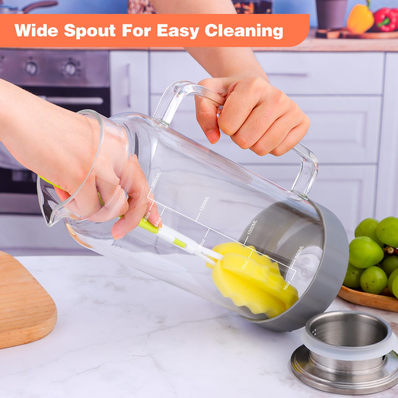 Aofmee crystal-clear glass adds elegant style to any kitchen