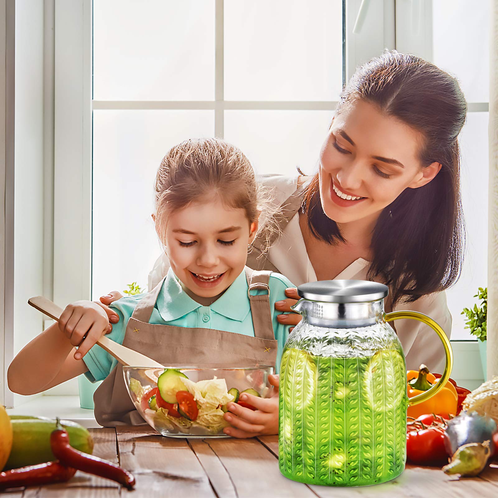 Aofmee glass pitcher styled as a thoughtful gift for gatherings
