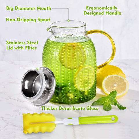 Aofmee pitcher fits in fridge for organized beverage storage