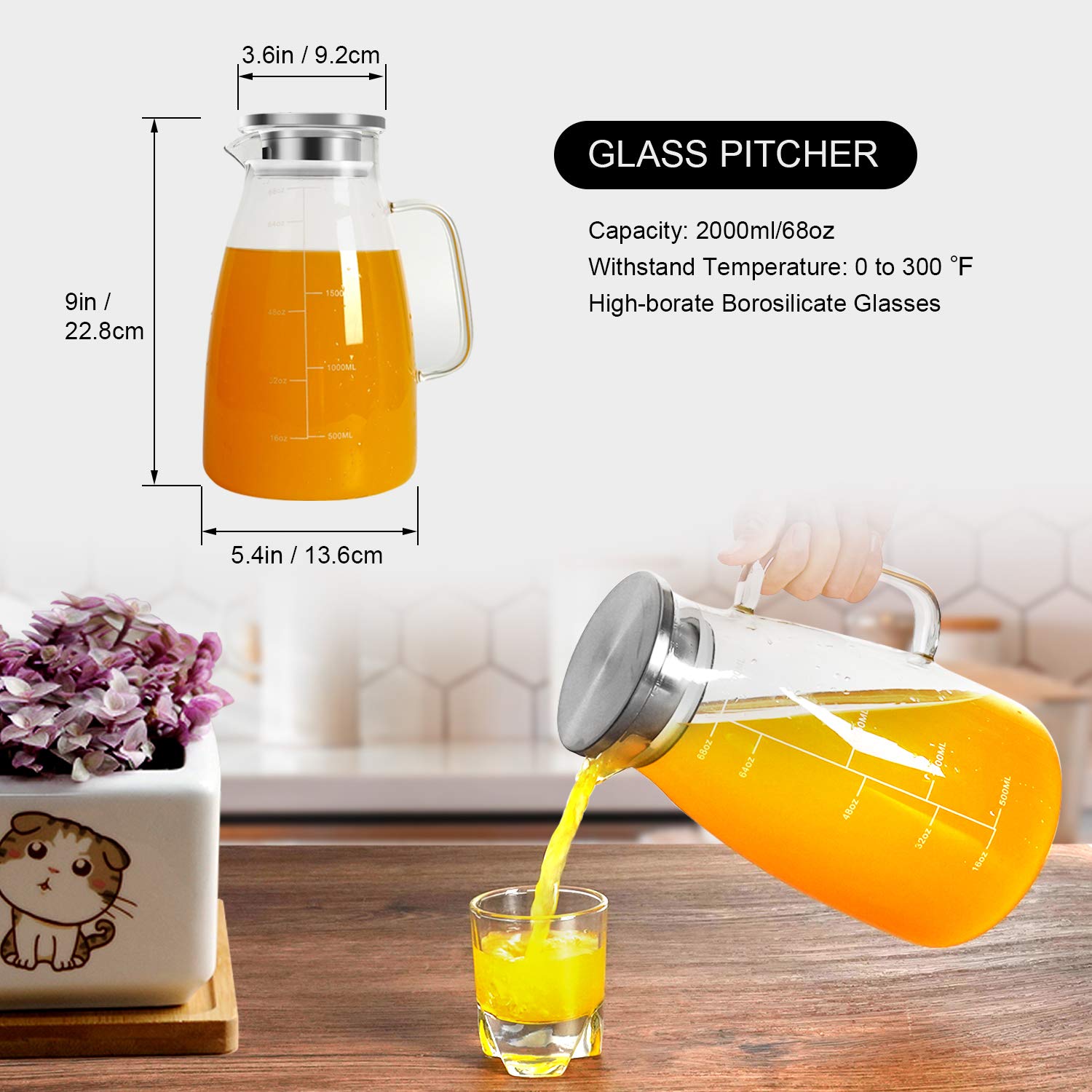 Aofmee gift-ready pitcher in colorful box for birthdays and holidays