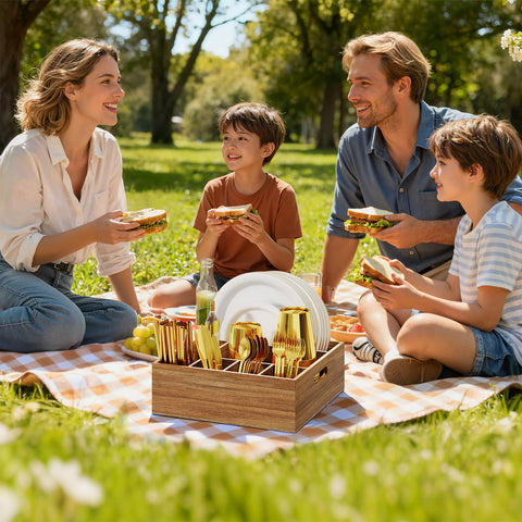 Aofure built-in handles emphasize portability for outdoor gatherings.