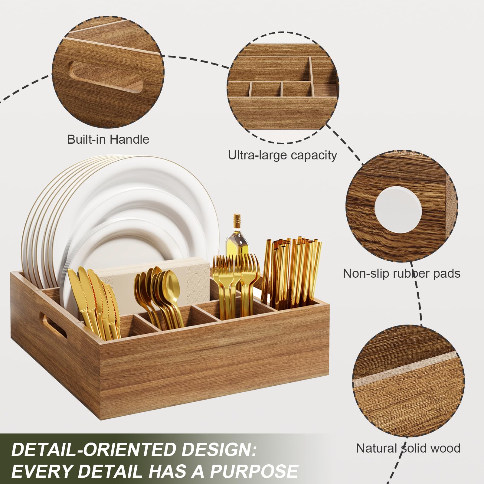 Aofure countertop space-saving design shown on a neat kitchen counter.