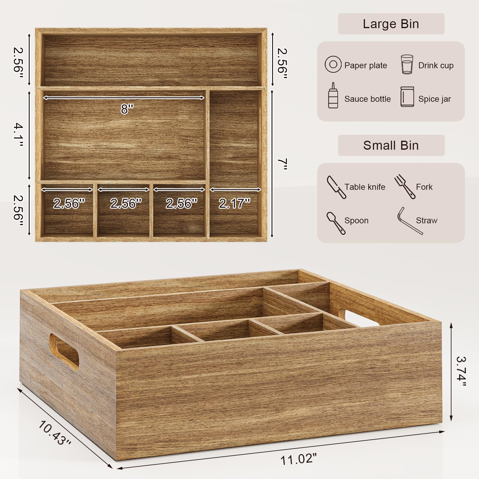 Aofure solid wood construction close-up highlighting durability and rustic texture.