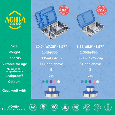 AOHEA bento box is dishwasher-safe for easy cleanup after meals.
