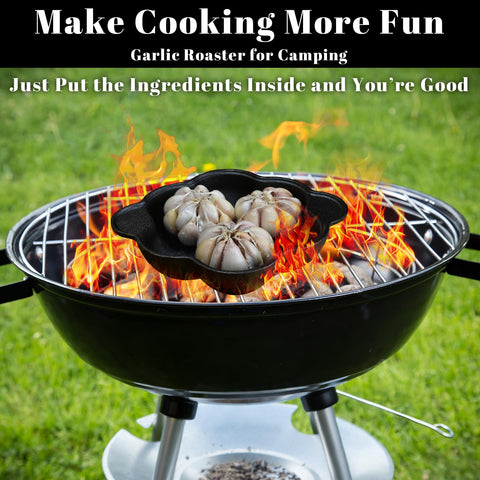 AOKDEER camping setup indicates versatile outdoor cooking on a grill.