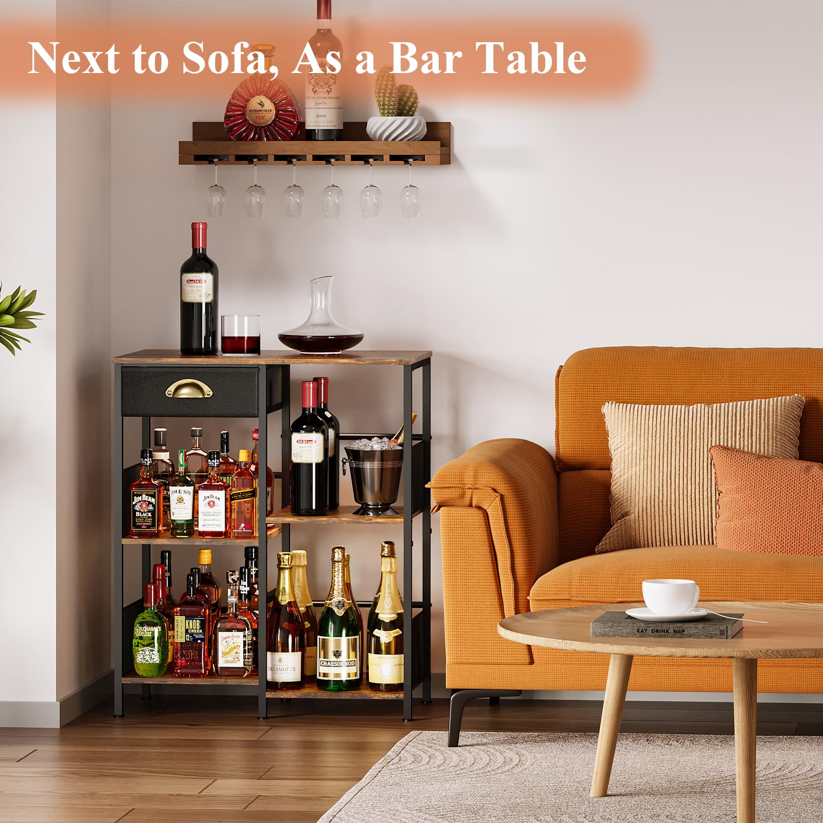 Aokitsink iron-wood frame delivers durable stability.