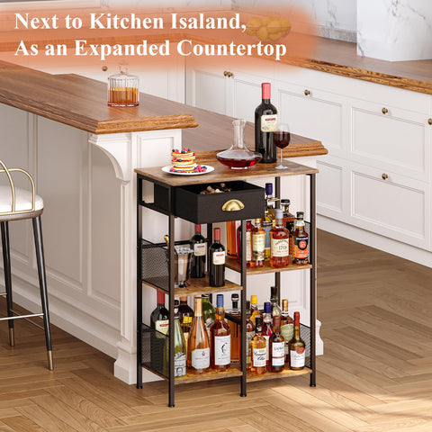 Aokitsink multi-functional bar cabinet for coffee or storage.