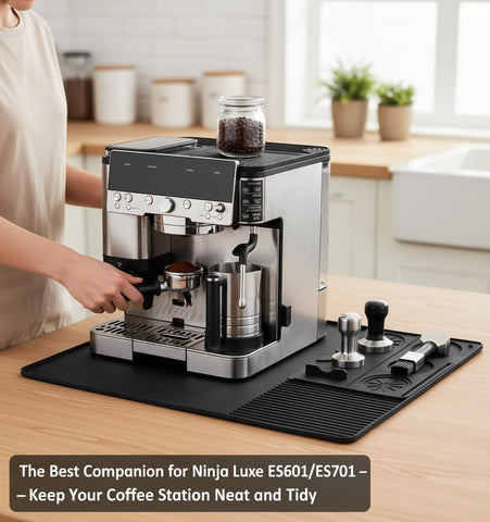 Aolaike Ninja Luxe bottom mat catches spills and guards countertops