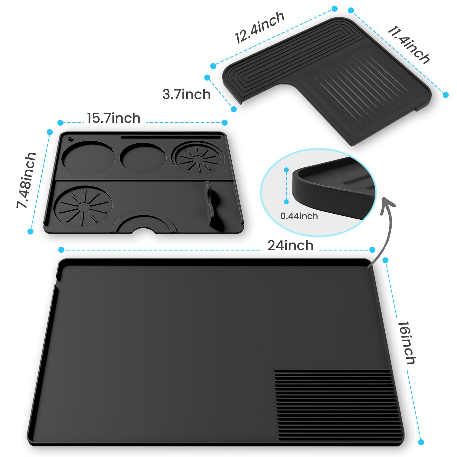 Aolaike anti-slip mat reduces noise during coffee preparation
