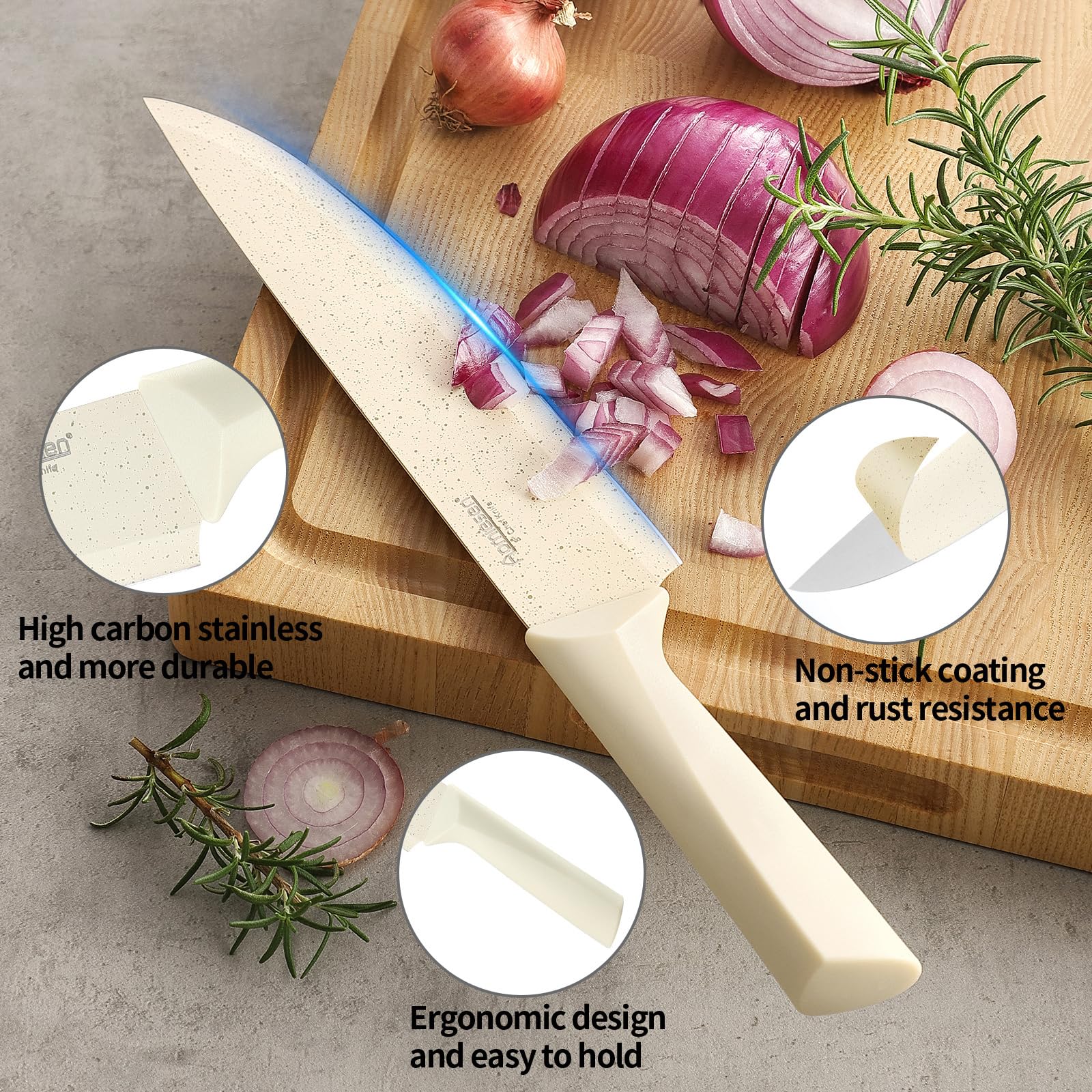 Aomiesen 3.5 inch paring knife for detail work and peeling