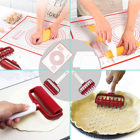AooBaBa dough docker prevents air pockets for uniform baking