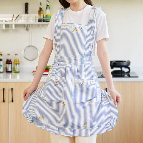 Aoomzoon apron adjustable neck straps for comfortable long wear.