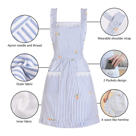 Aoomzoon durable poly-cotton construction for everyday kitchen use.