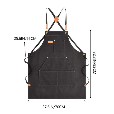 Aoomzoon unisex canvas apron provides versatile coverage for home and work